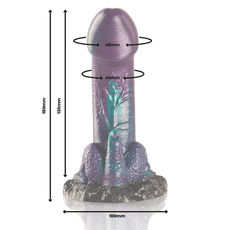 Dildo in silicone Basilisk – Piccolo 18,0 cm × 4,8 cm – EPIC