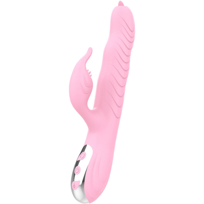 ARMONY - VIBRATORE MARCIA E DOPPIA LINGUA SPINTA EFFETTO CALORE ROSA