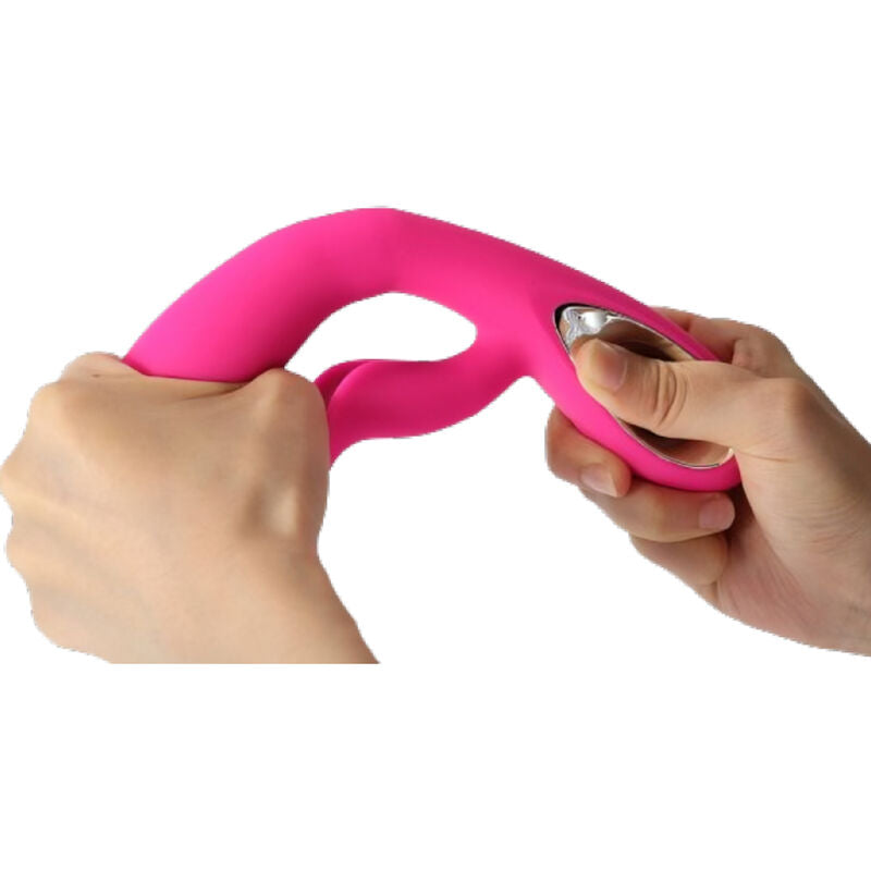 ARMONY - DARO VIBRATORE E STIMOLATORE CON ANELLO DI TIRATURA FUCSIA