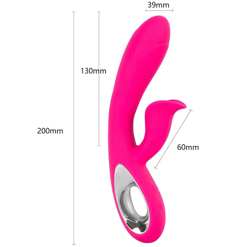 ARMONY - DARO VIBRATORE E STIMOLATORE CON ANELLO DI TIRATURA FUCSIA
