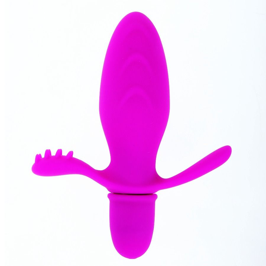 Mini vibratore con stimolatore clitorideo | 11 cm × 3 cm | PRETTY LOVE