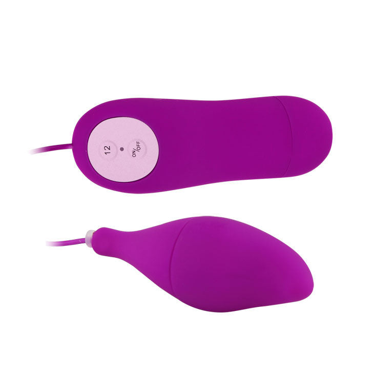 Uovo vibrante Pleasure Shell 12 con fili – Viola | 8 cm x 3 cm | BAILE
