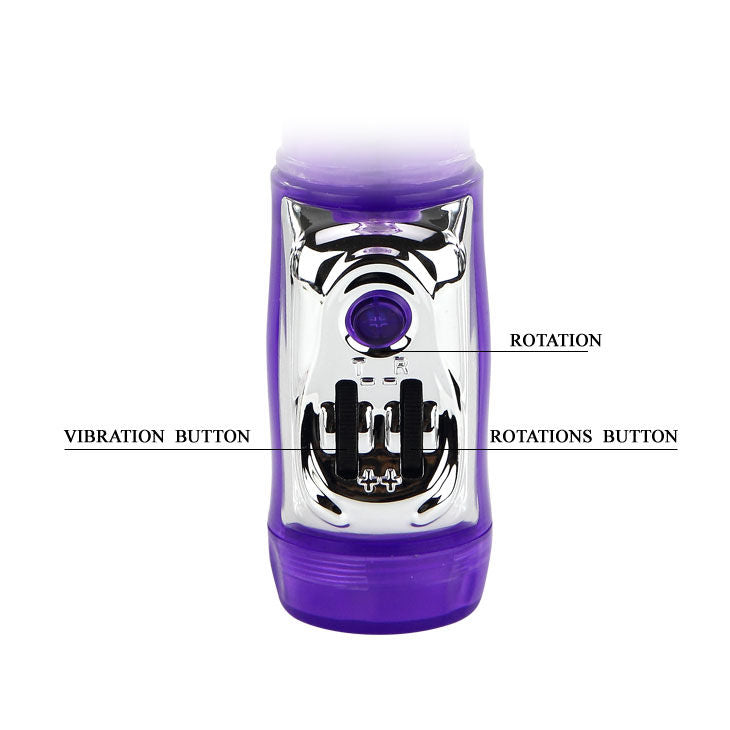 Vibratore rotante a forma di coniglio con perline | 23 cm × 3,5 cm | BAILE
