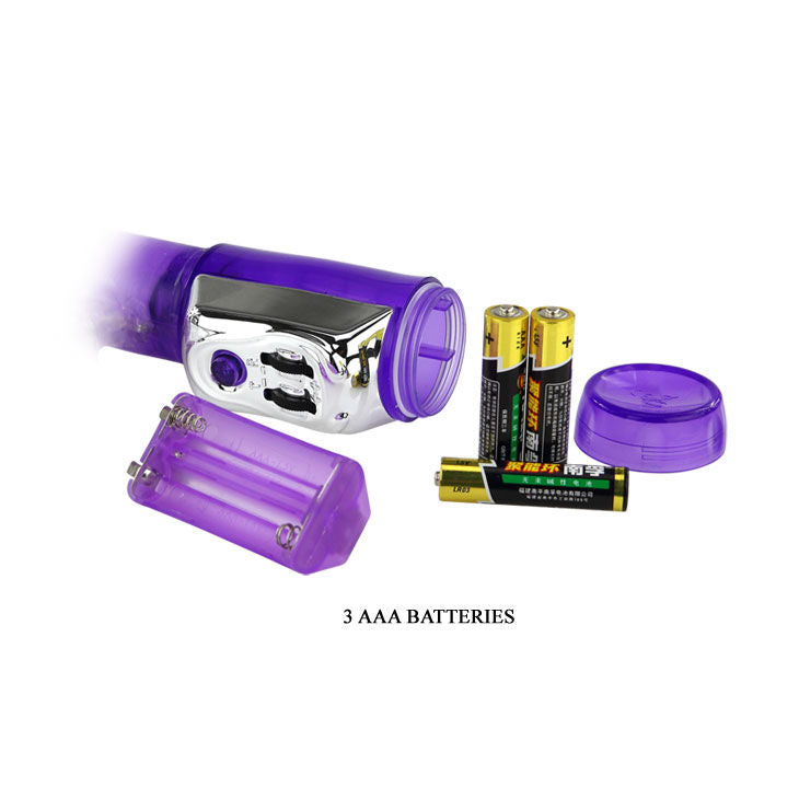 Vibratore rotante a forma di coniglio con perline | 23 cm × 3,5 cm | BAILE