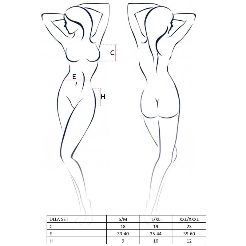 PASSION - SET DONNA ULLA TAGLIA L/XL