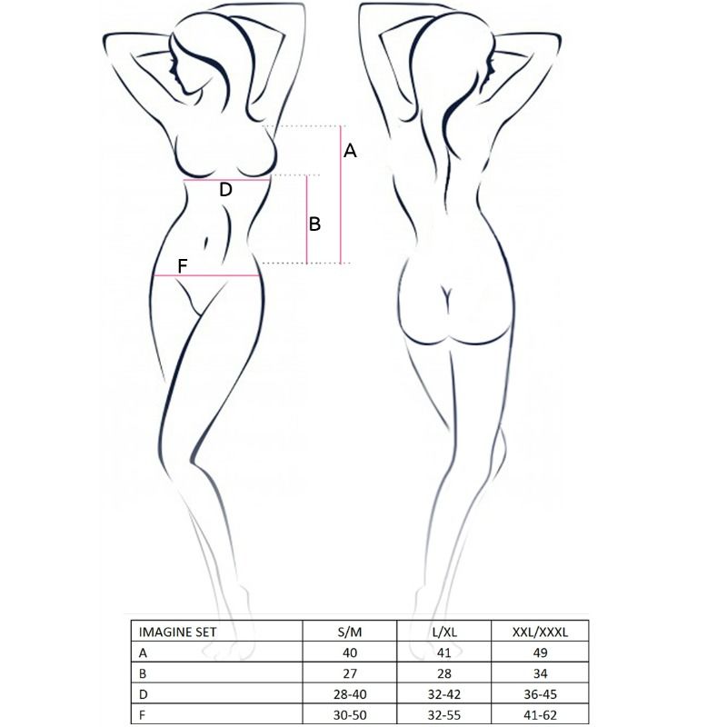 PASSION - SET DONNA IMMAGINA TAGLIA L/XL