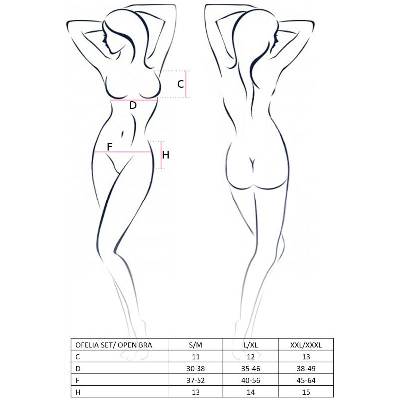 PASSION - SET DONNA OFELIA TAGLIA L/XL