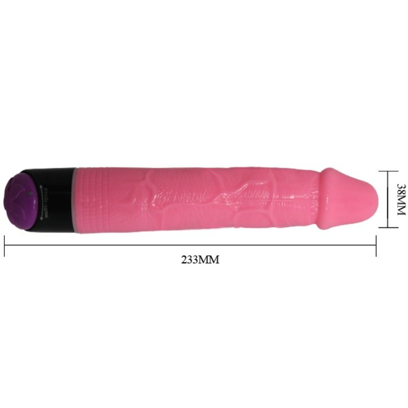 BAILE - VIBRATORE REALISTICO SESSUALE COLORATO ROSA 23 CM