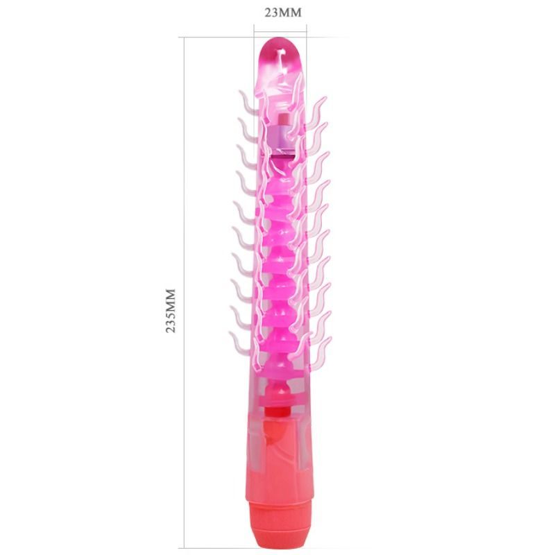BAILE - FLEXI VIBE SENSUAL SPINE DILDO VIBRANTE PIEGHEVOLE LILLA 23,5 CM
