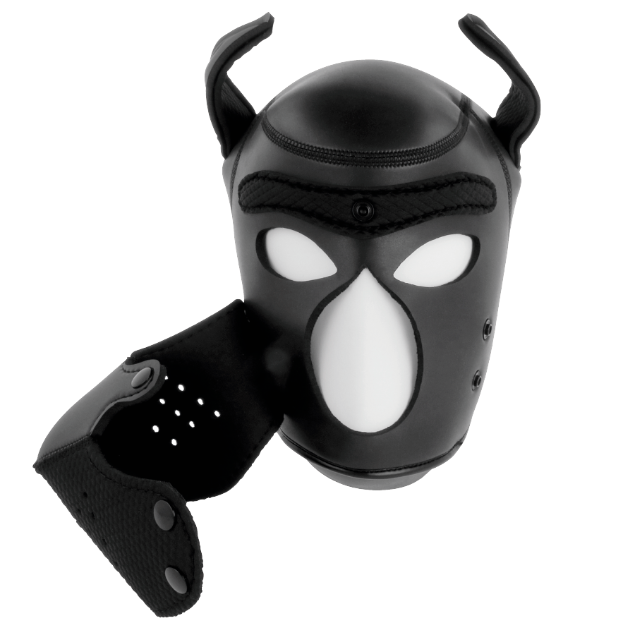 DARKNESS - MASCHERA IN NEOPRENE PER CANI CON MUSO RIMOVIBILE L