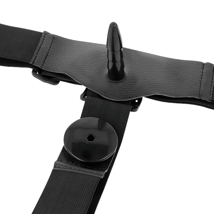 Set di imbracature a doppia penetrazione Rodney – 18 cm x 3,5 cm – Harness Attraction