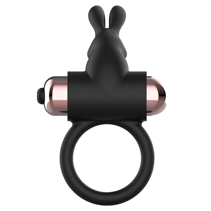Anello vibrante per il pene nero/oro – 1 modalità – Coquette Chic Desire