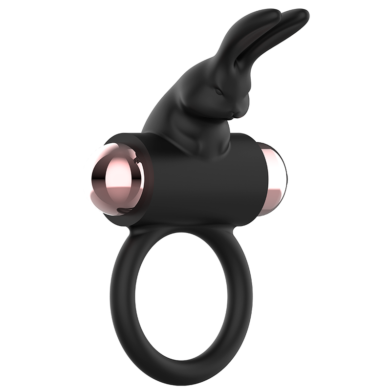 Anello vibrante per il pene nero/oro – 1 modalità – Coquette Chic Desire