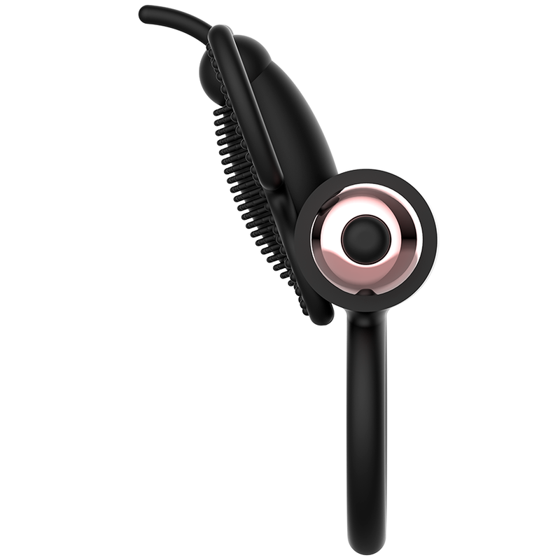 Anello vibrante per il pene a forma di farfalla, nero/oro, 8,2 cm x 4,1 cm COQUETTE CHIC DESIRE