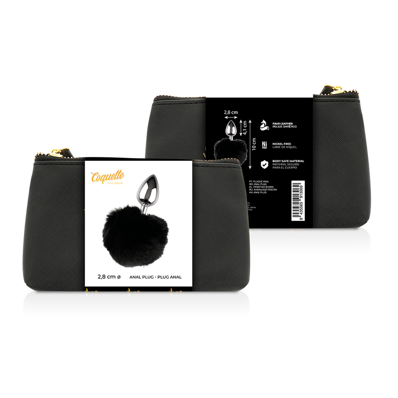 COQUETTE CHIC DESIRE - PLUG ANALE IN METALLO DIMENSIONI L 2,8 X 4,1 CM