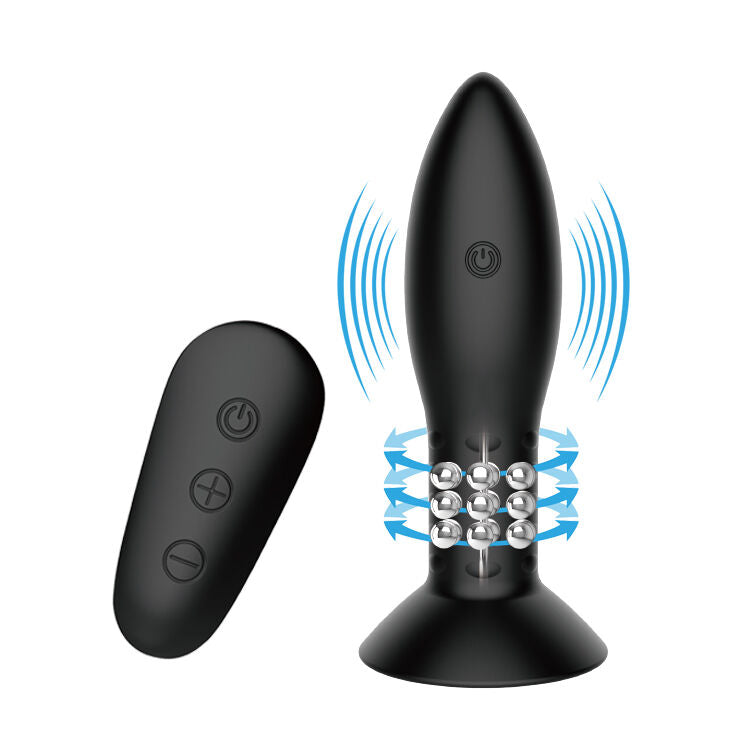 MR PLAY - SPINA CON PALLINE ROTANTI NERE TELECOMANDO