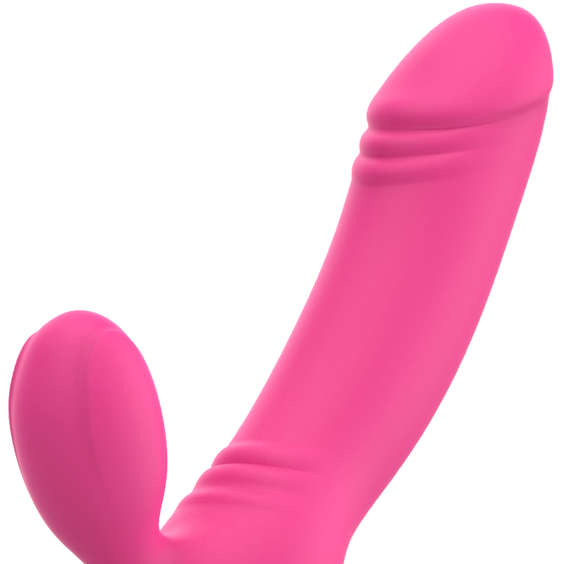 Vibratore BIX a doppia stimolazione rosa 16,3 cm – OHMAMA (edizione natalizia)