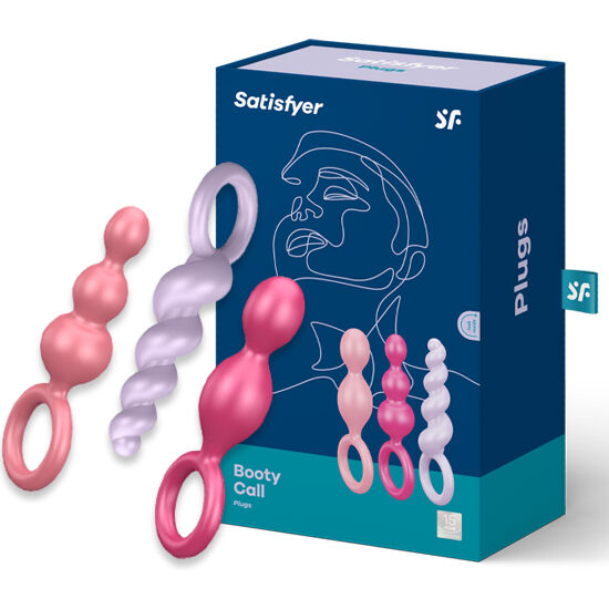 SATISFYER - SET DI 3 TAPPI ANALI TRICOLORE