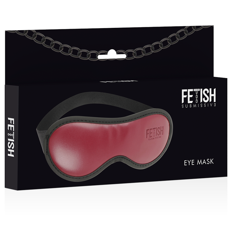 FETISH SUBMISSIVE DARK ROOM - MASCHERA IN PELLE VEGANA CON FODERA IN NEOPRENE