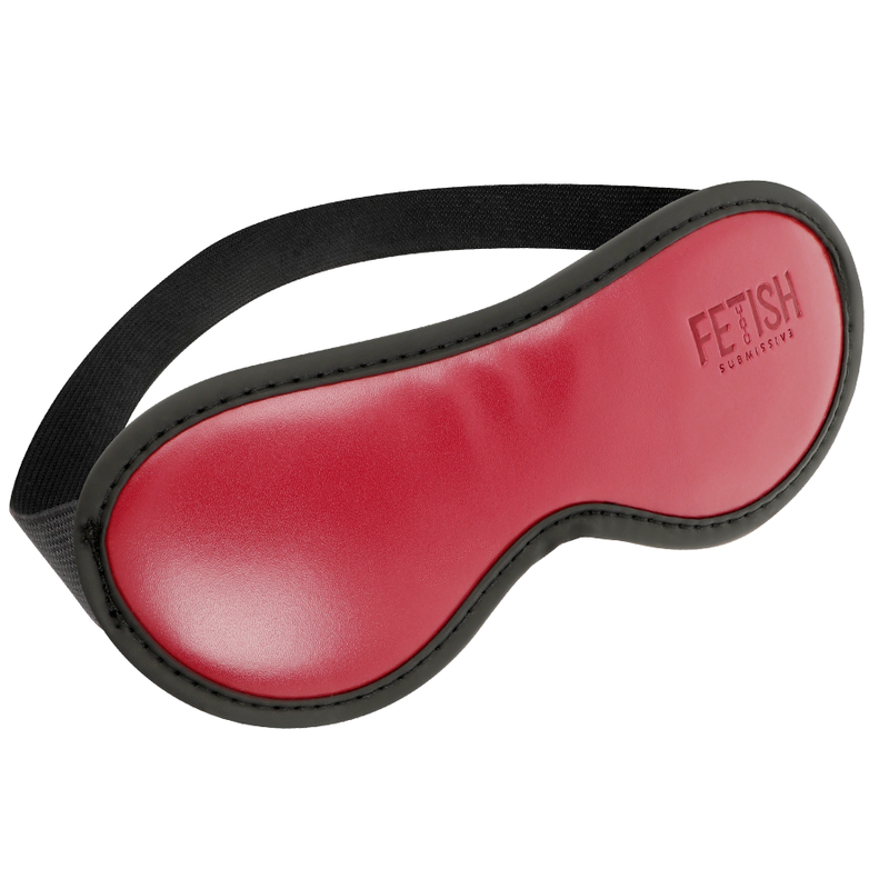 FETISH SUBMISSIVE DARK ROOM - MASCHERA IN PELLE VEGANA CON FODERA IN NEOPRENE