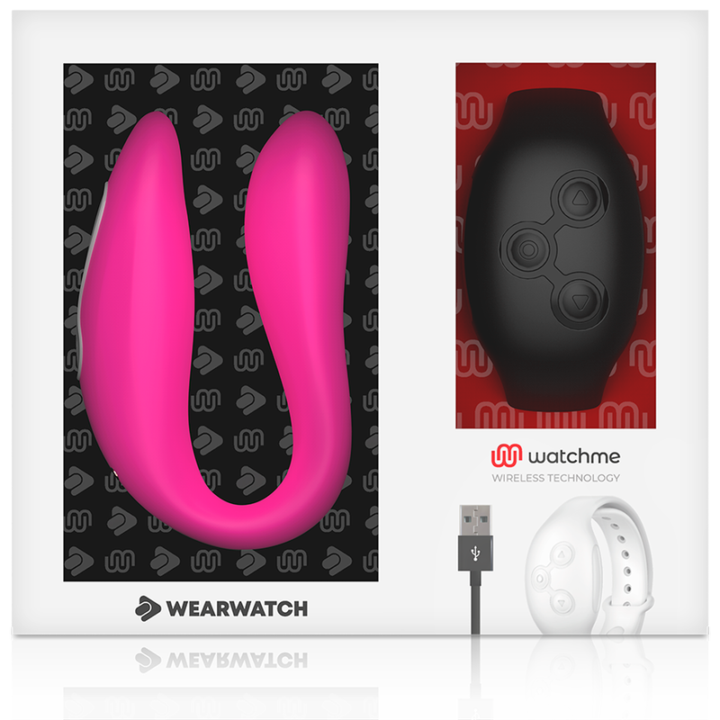 WEARWATCH - VIBRATORE WATCHME A DOPPIA TECNOLOGIA FUCSIA/AZABACH