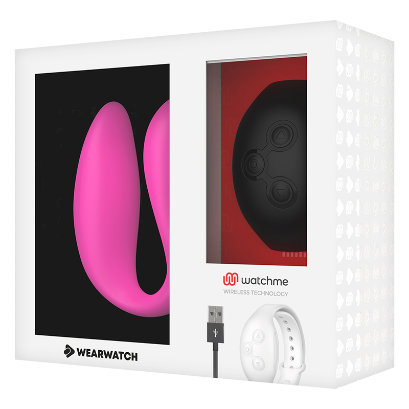 WEARWATCH - VIBRATORE WATCHME A DOPPIA TECNOLOGIA FUCSIA/AZABACH