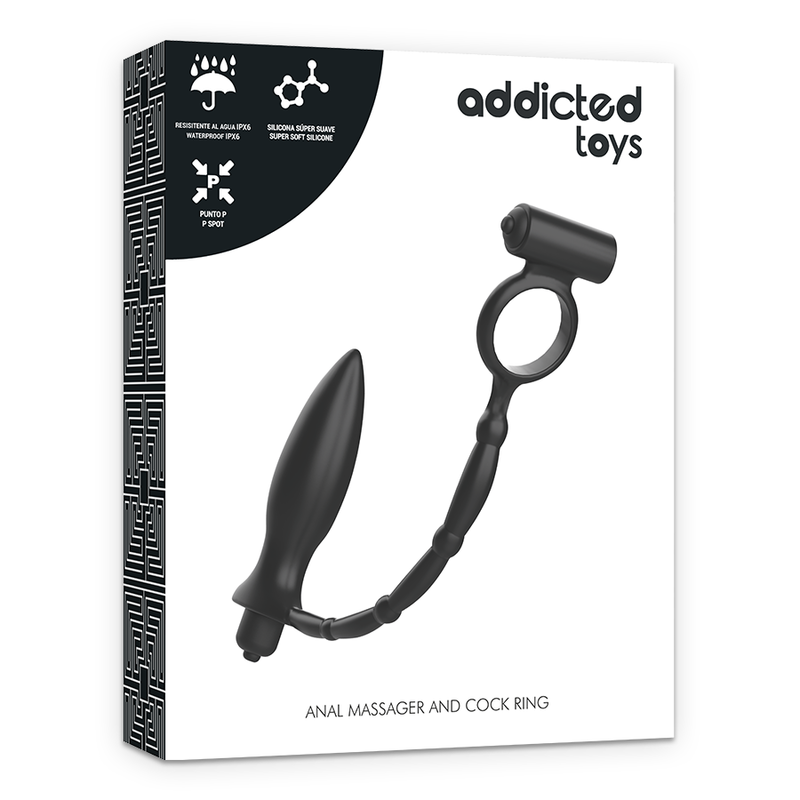 Plug anale con anello vibrante 27×3 cm – ADDICTED TOYS