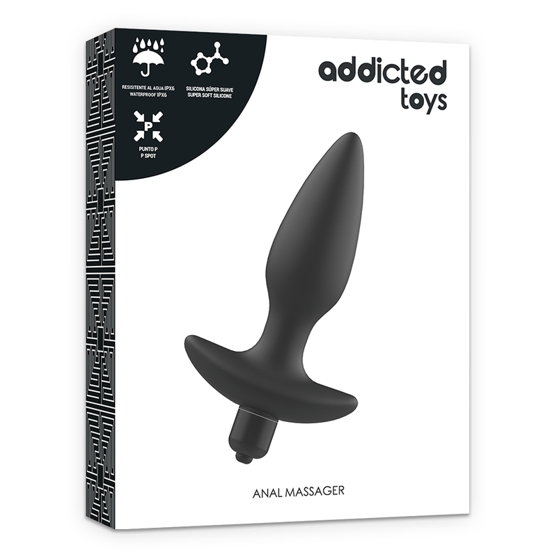 ADDICTED TOYS - PLUG MASSAGGIATORE ANALE CON VIBRAZIONE NERO