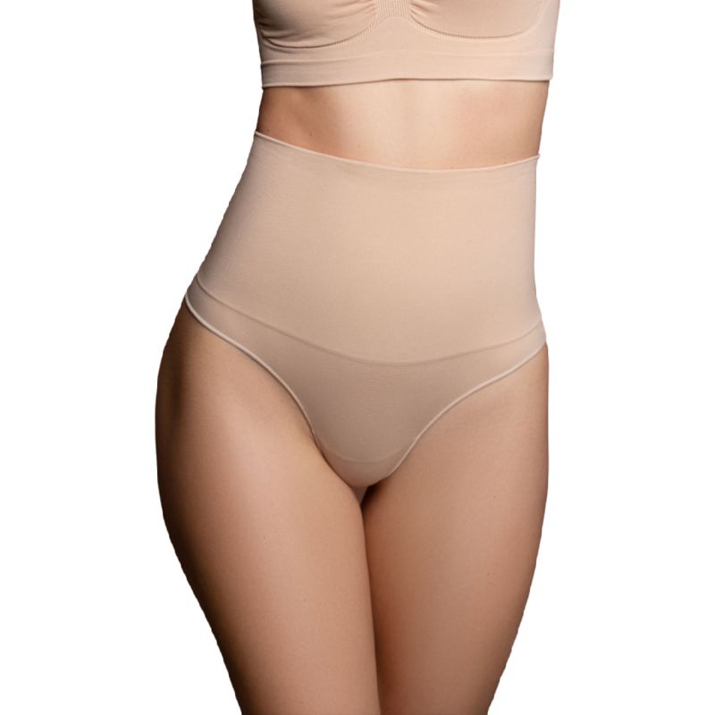 BYE-BRA - GUAINA SENZA CUCITURE STILE PERIZOMA BEIGE TAGLIA XXL