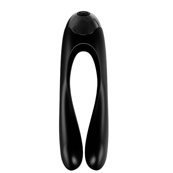SATISFYER - VIBRATORE DA DITO A FORMA DI CANDY CANE NERO