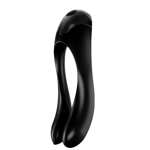 SATISFYER - VIBRATORE DA DITO A FORMA DI CANDY CANE NERO
