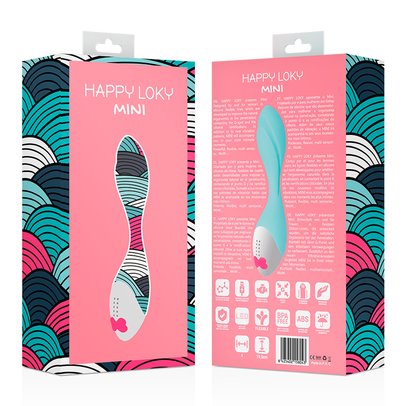 Mini Vibratore Fun in Silicone - 19,5 cm - Happy Loky