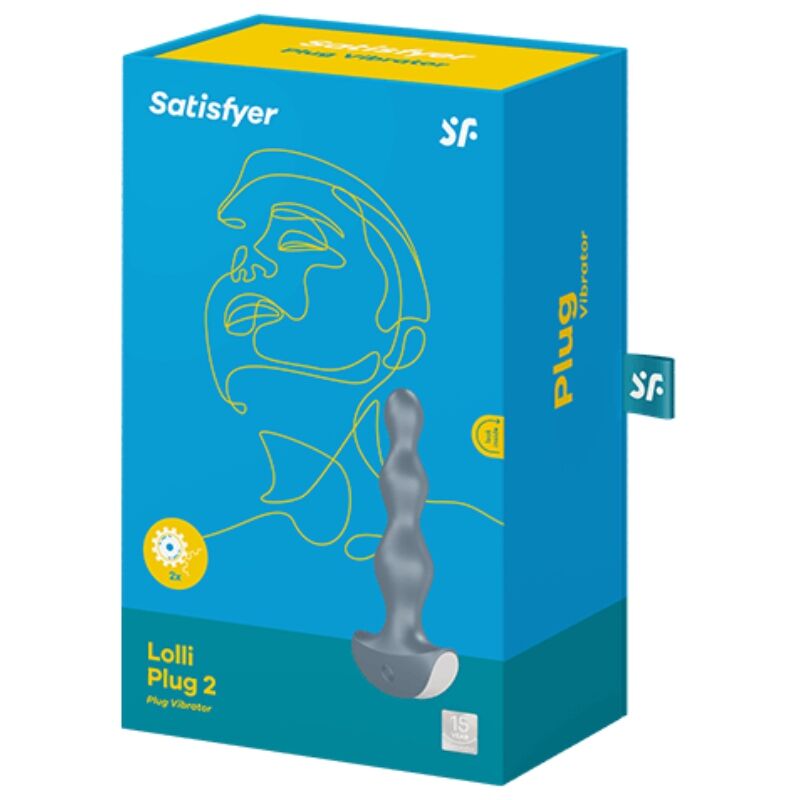SATISFYER - LOLLI PLUG 2 VIBRATORE GRIGIO