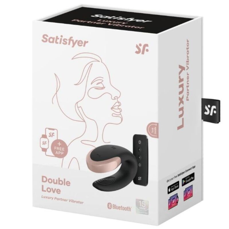 SATISFYER - VIBRATORE DOUBLE LOVE LUXURY PARTNER NERO