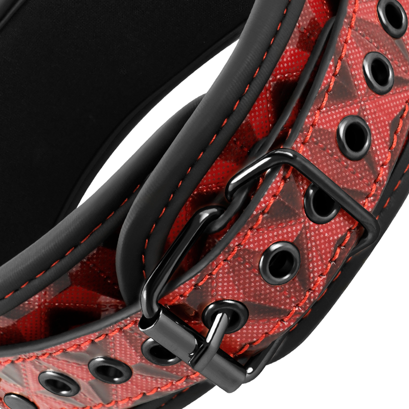BEGME - COLLARE RED EDITION CON MORSETTI PER CAPEZZOLI CON FODERA IN NEOPRENE