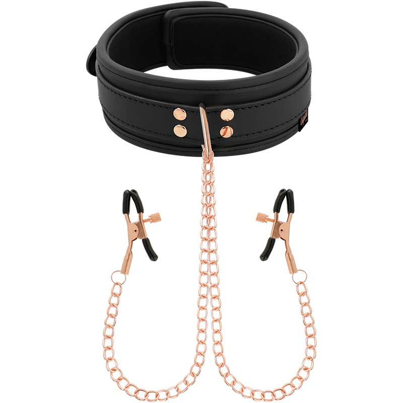 COQUETTE CHIC DESIRE - COLLANA CON MORSETTO PER SUCCHIETTO FANTASIA CON FODERA IN NEOPRENE