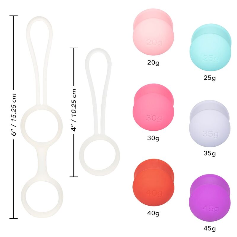 CALEXOTICS - SET SHE-OLOGIA BOLAS KEGEL INTERCAMBIABILI