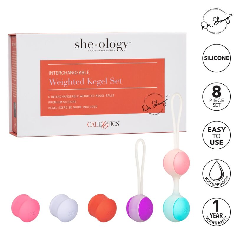 CALEXOTICS - SET SHE-OLOGIA BOLAS KEGEL INTERCAMBIABILI