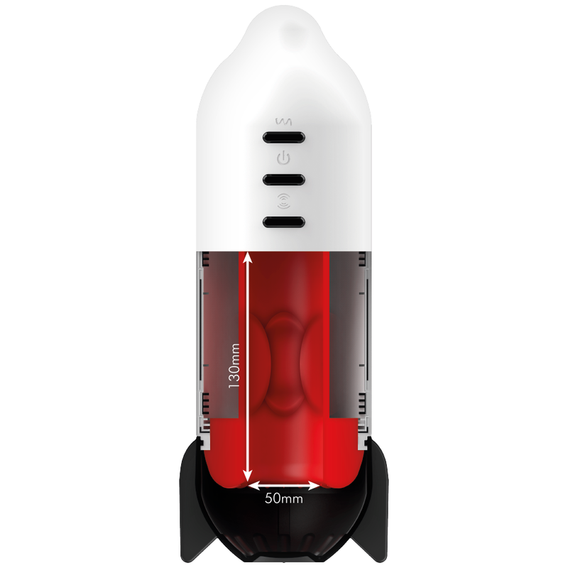 JAMYJOB - MASTURBATORE ROCKET CON TECNOLOGIA DI COMPRESSIONE MORBIDA E VIBRAZIONE