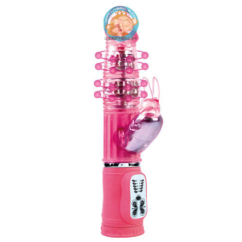 VIBRATORE BUNNY ROSA 27 CM X 4,5 CM