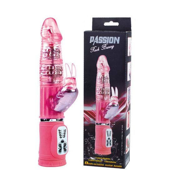 VIBRATORE BUNNY ROSA 27 CM X 4,5 CM