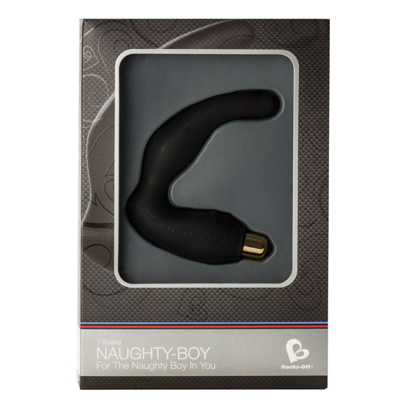 ROCKS-OFF - NAUGHTY-BOY MASSAGGIATORE PUNTO G MASCHIO 7 V NERO 