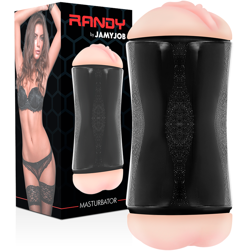 Masturbatore Randy a doppio foro per vagina e ano - JAMYJOB