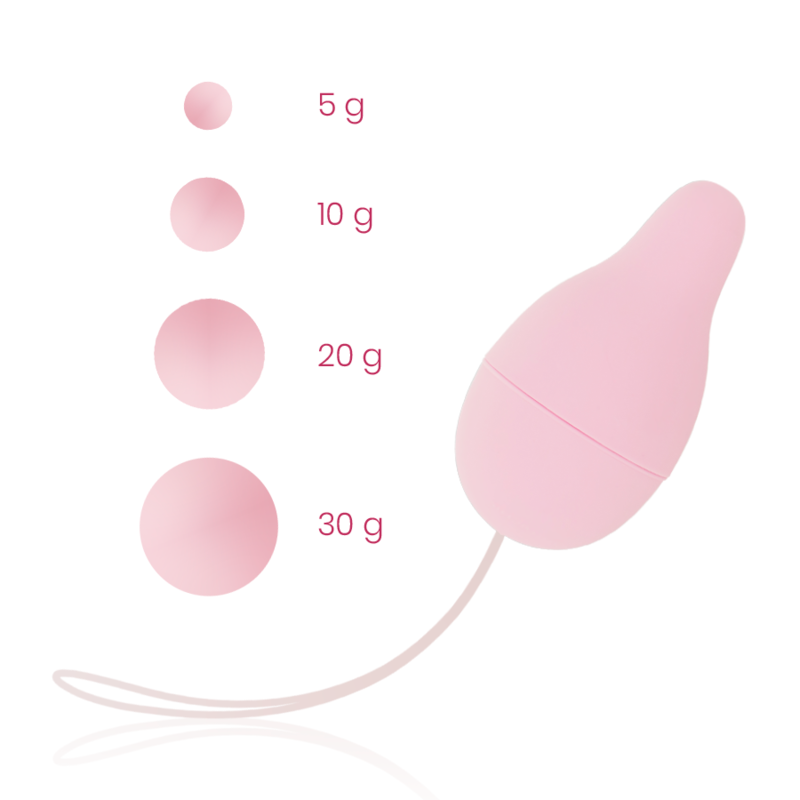 OHMAMA - SISTEMA DI PESI KEGEL PER LO SVILUPPO DEL PAVIMENTO PELVICO