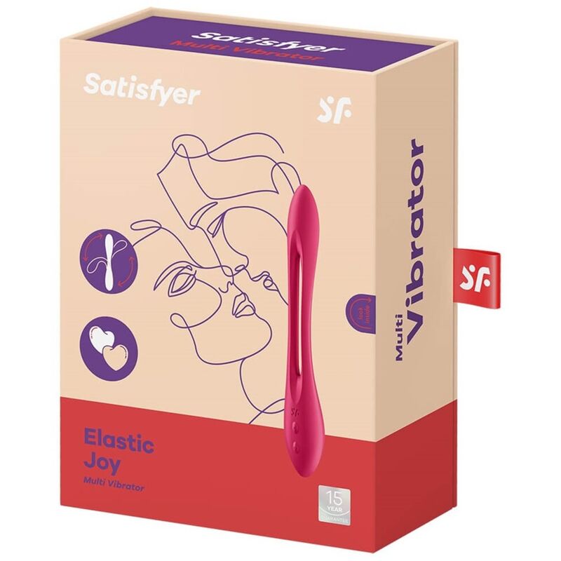 SATISFYER - ELASTIC JOY MULTI VIBRATORE ROSSO