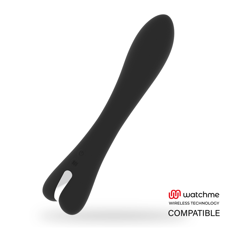 Vibratore Ryan Nero | Compatibile con Watchme | 22,0 cm x 5,0 cm | BRILLY GLAM