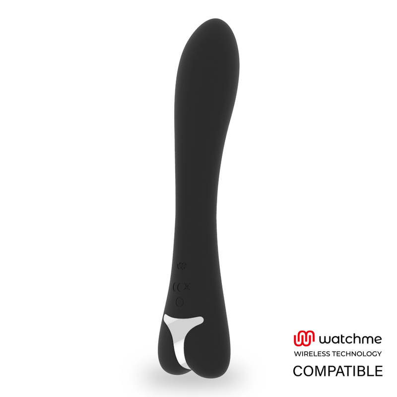 Vibratore Ryan Nero | Compatibile con Watchme | 22,0 cm x 5,0 cm | BRILLY GLAM