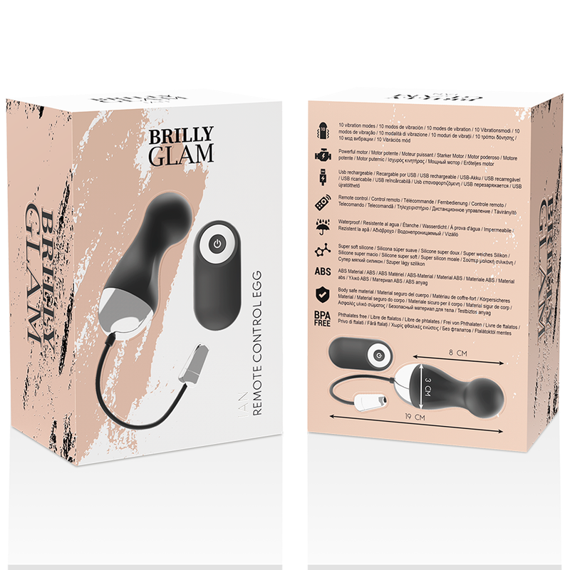 VIBRATORE BRILLY GLAM - TELECOMANDO IAN