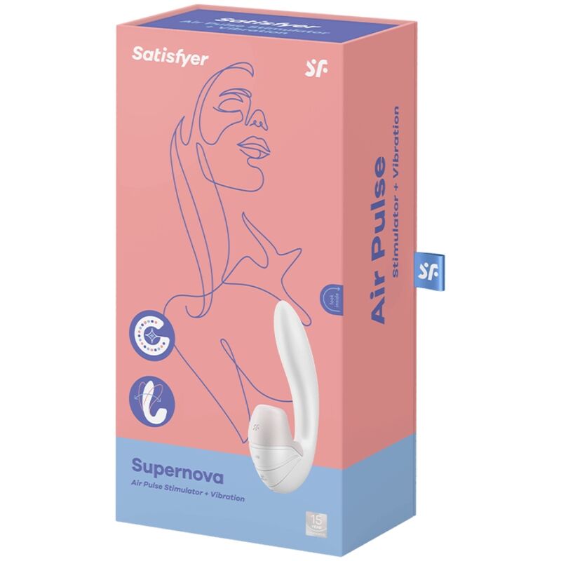 SATISFYER - SUPERNOVA AIR PULSE STIMOLATORE E VIBRAZIONE ROSA