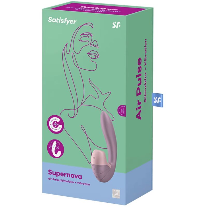 SATISFYER - SUPERNOVA AIR PULSE STIMOLATORE E VIBRAZIONE ROSA